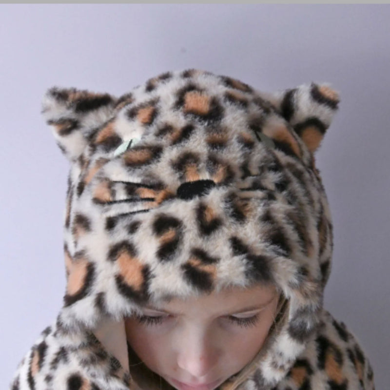Leopard Dress Up Fluffy Cape