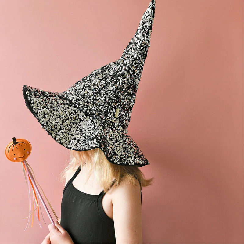 Sequin Velvet Witches Hat