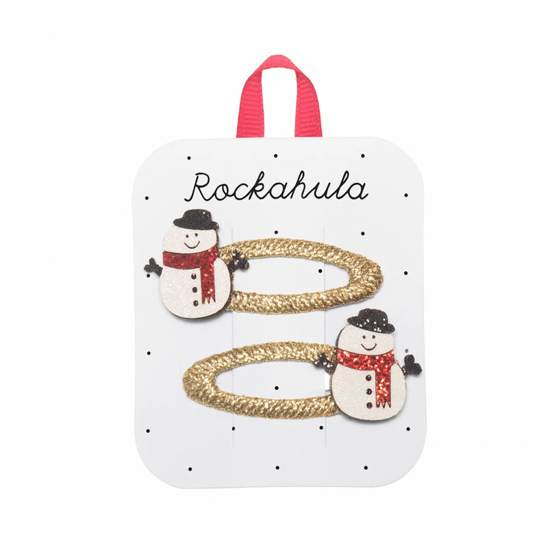 Snowman Glitter Clips