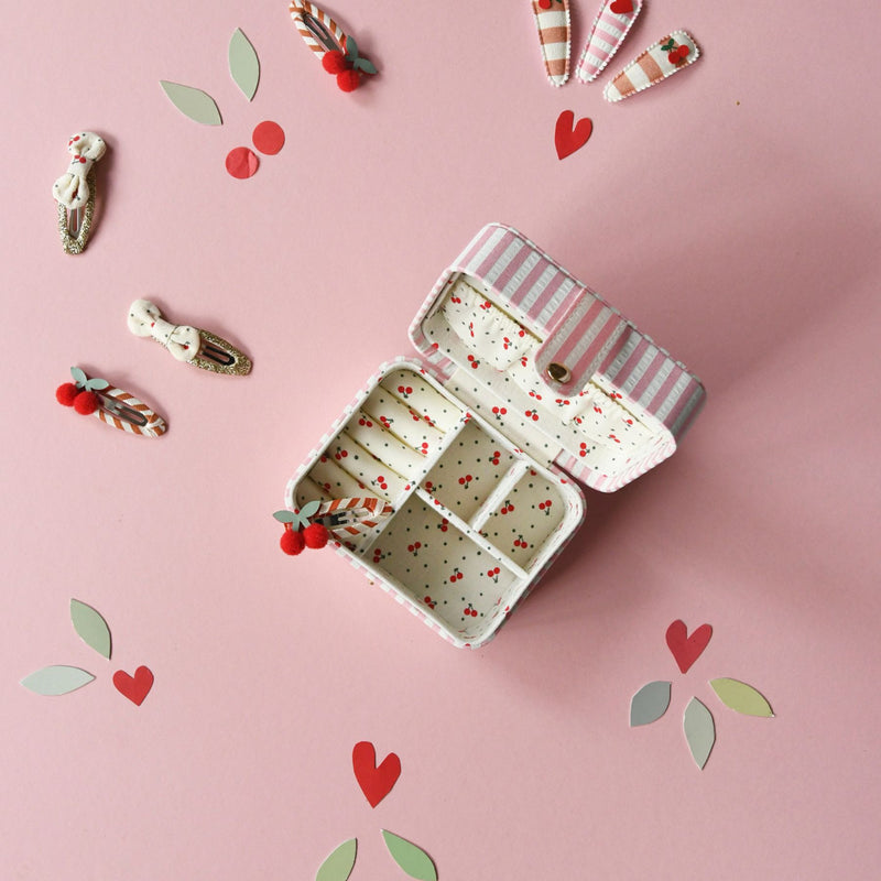 Stripy Cherry Jewellery Box