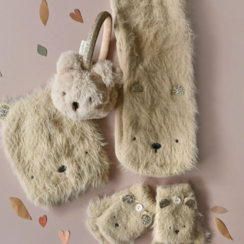 Teddy Bear Fluffy Scarf