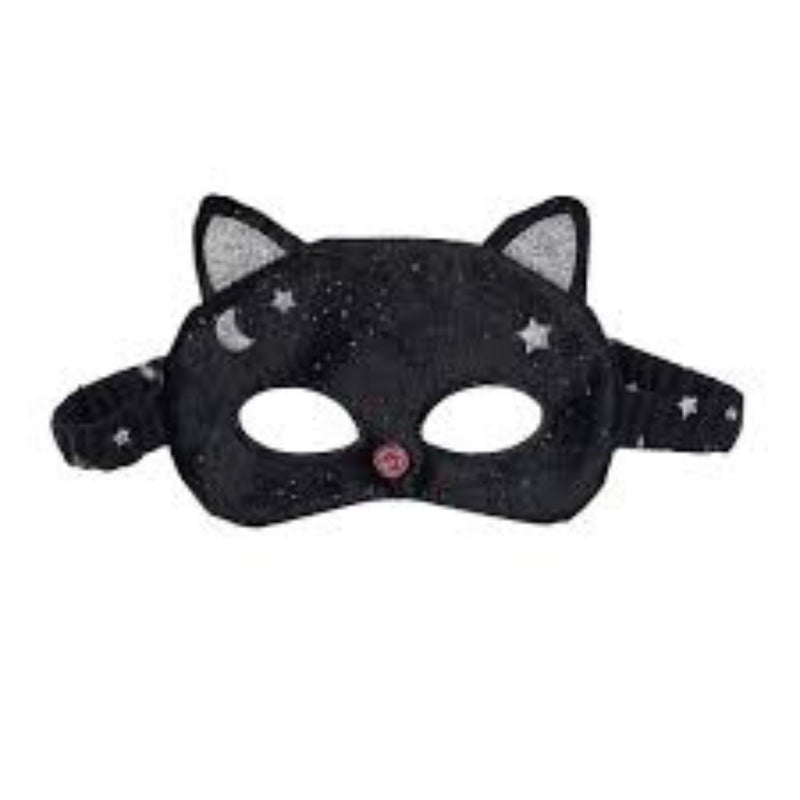 Velvet Black Cat Mask