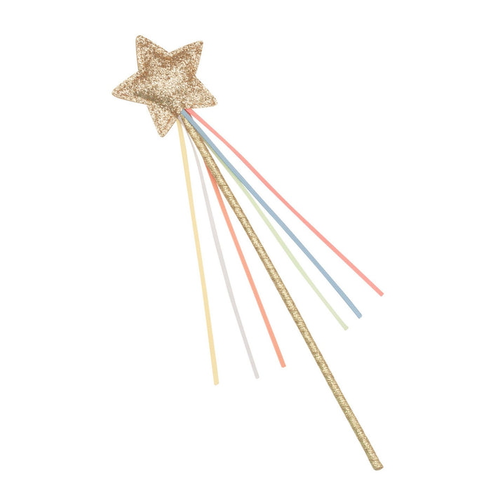 Rainbow Glitter Star Wand