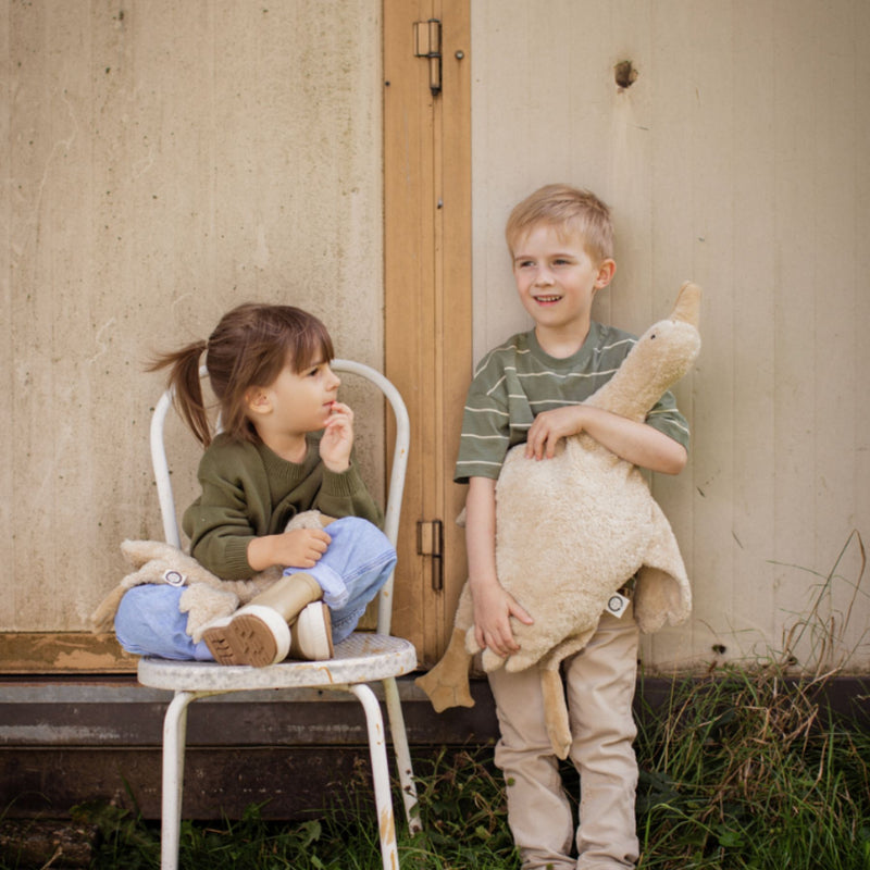 Organic Cuddly Animals, Large Goose Linen