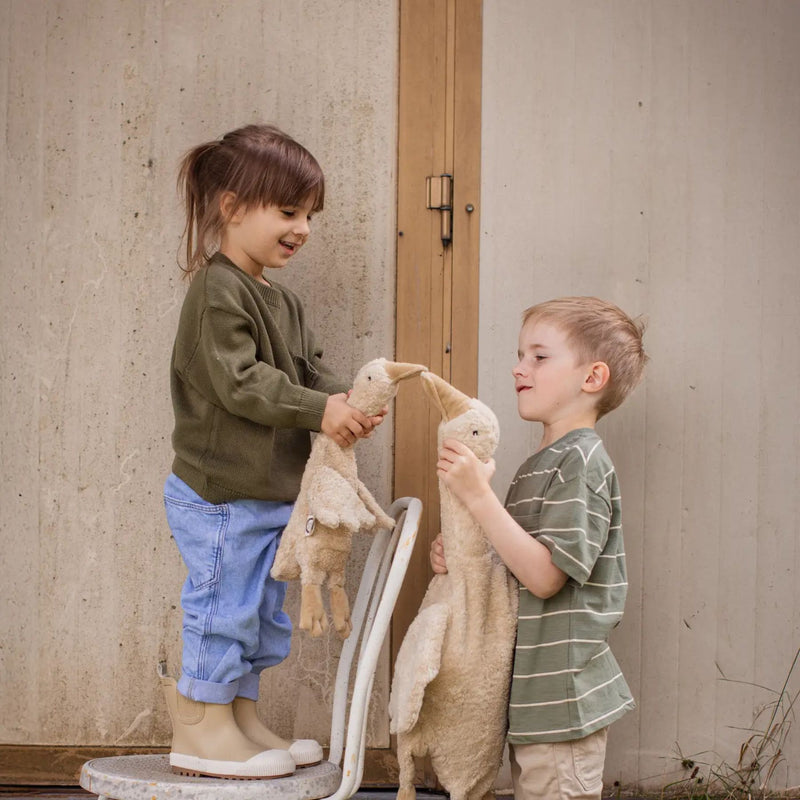 Organic Cuddly Animals, Large Goose Linen