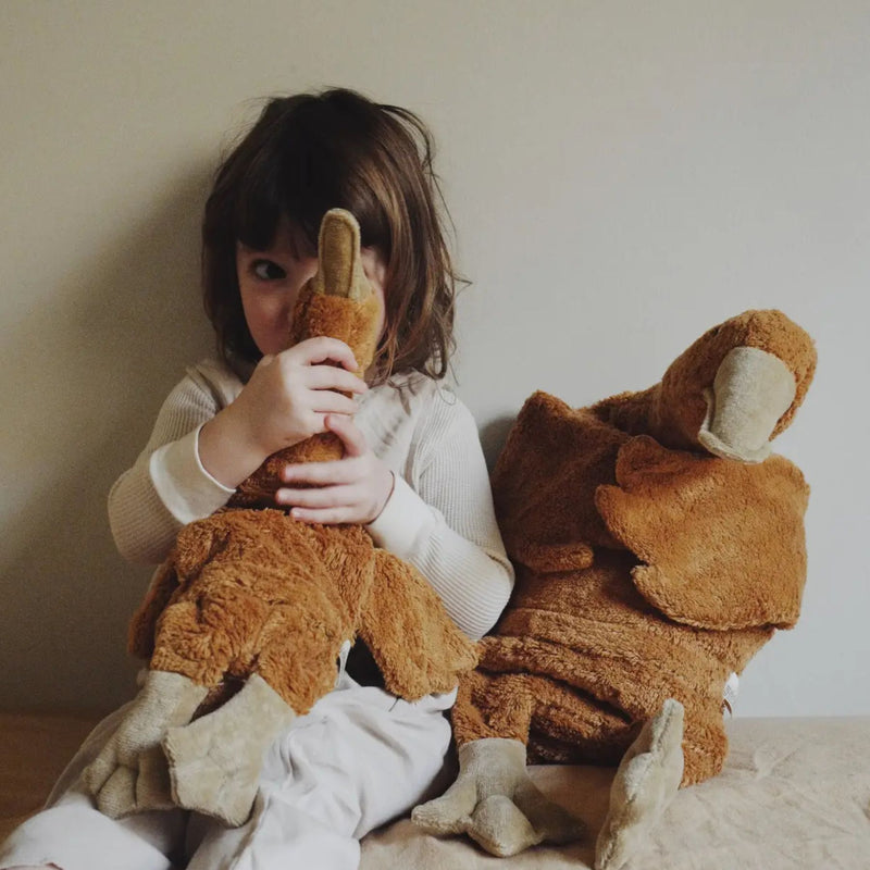 Organic Cuddly Animals, Small Goose Rust