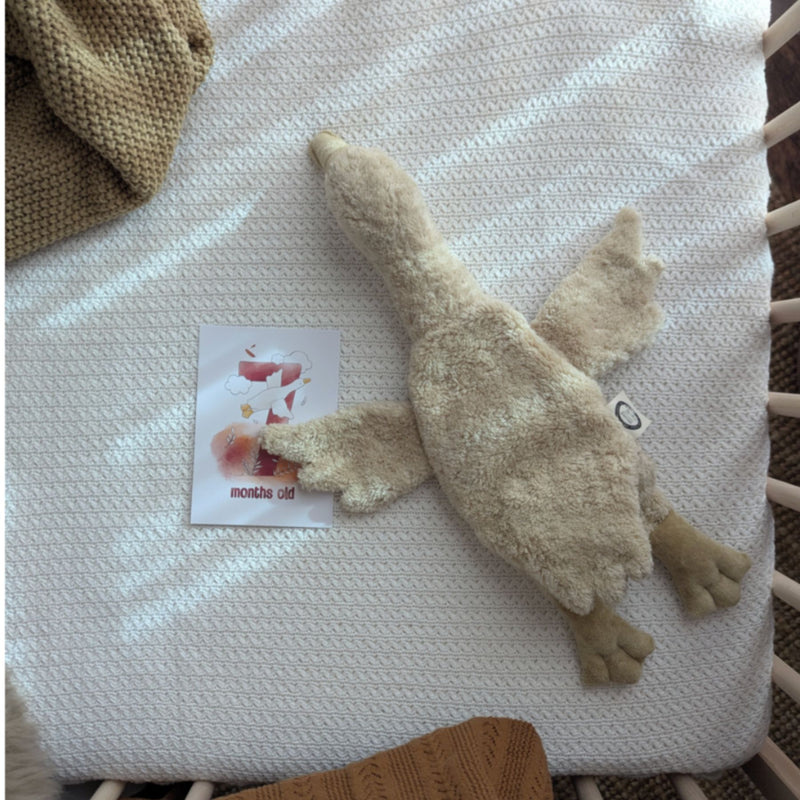 Organic Cuddly Animals, Small Goose Linen
