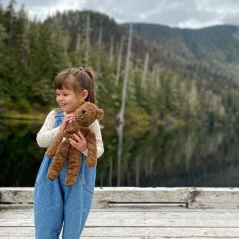 Organic Floppy Animals, Large Bear Brown