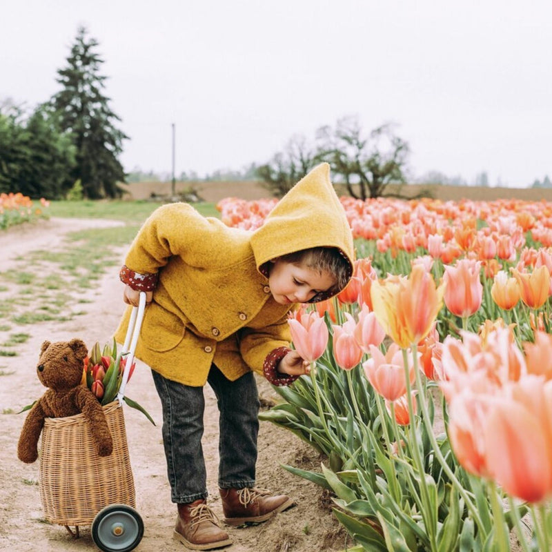 Organic Floppy Animals, Large Bear Brown