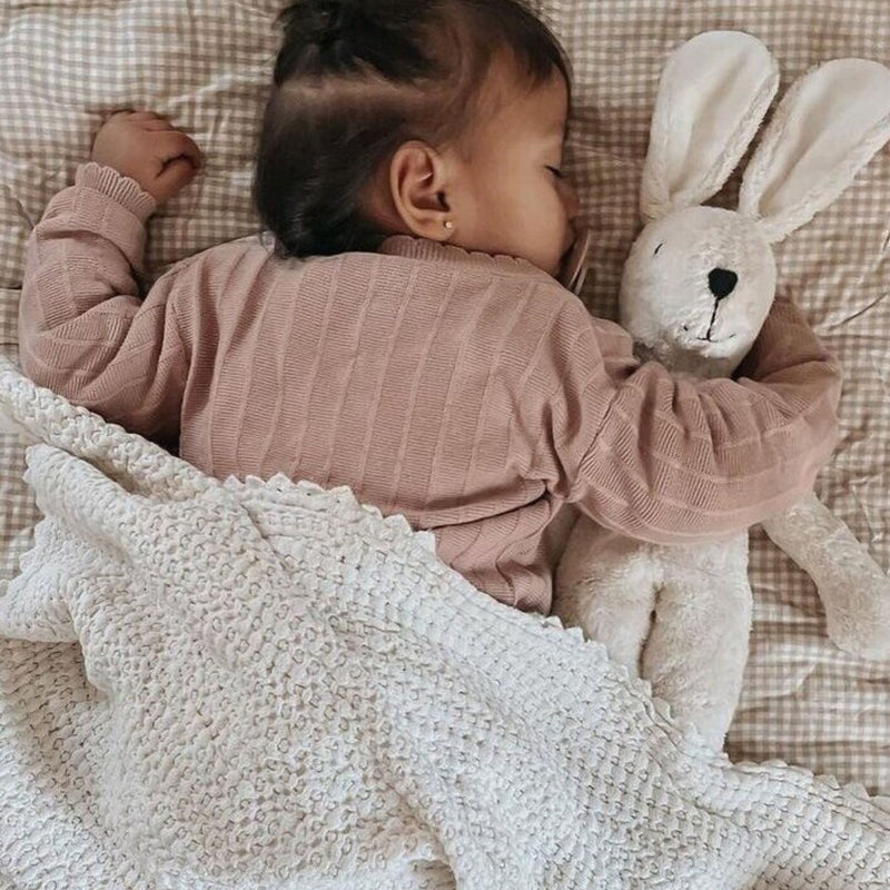 Organic Floppy Animals, Large Rabbit White