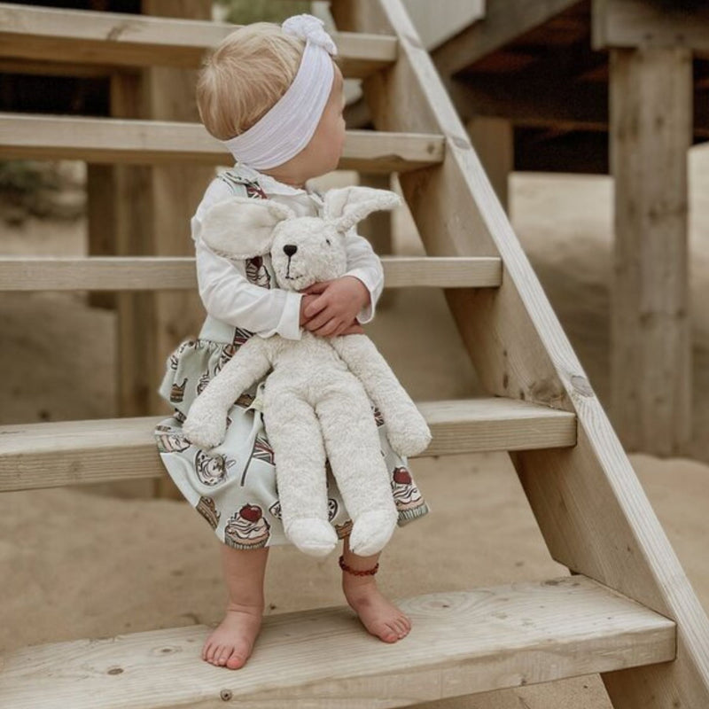 Organic Floppy Animals, Large Rabbit White
