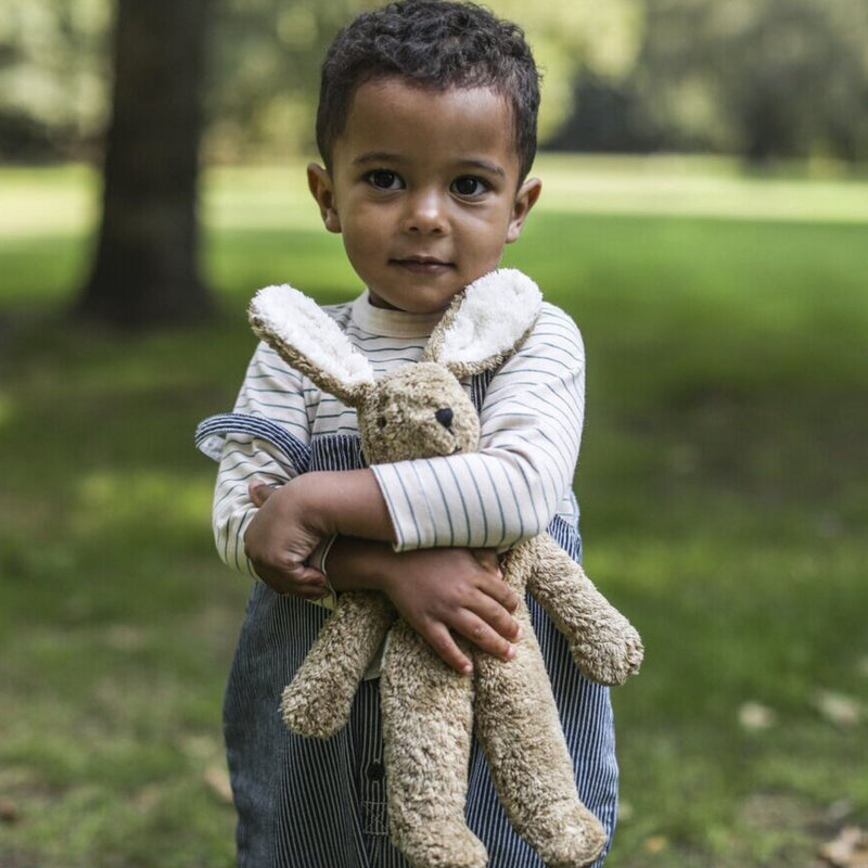 Organic Floppy Animals, Small Rabbit Beige