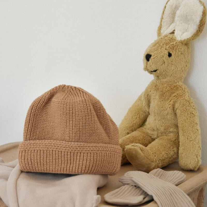 Organic Floppy Animals, Small Rabbit Beige