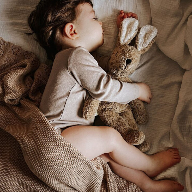 Organic Floppy Animals, Small Rabbit Beige