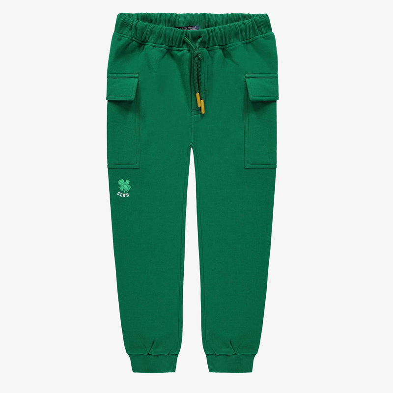 Green Cotton Joggers Relax Fit