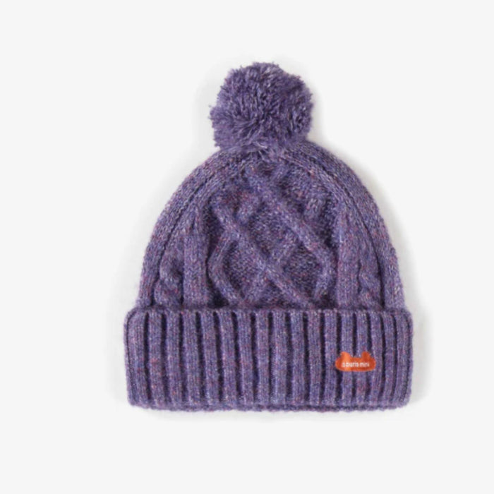 Purple Knitted Toque