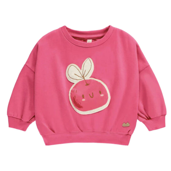 Organic Cotton Sweater, Pink Cherries