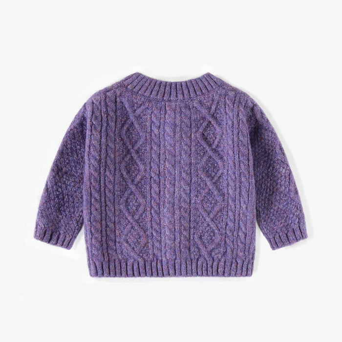 Knitted Cardigan, Purple