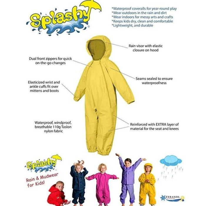 Splashy One Piece Rain Suit