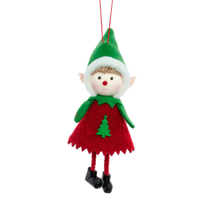 Red Elf Ornament