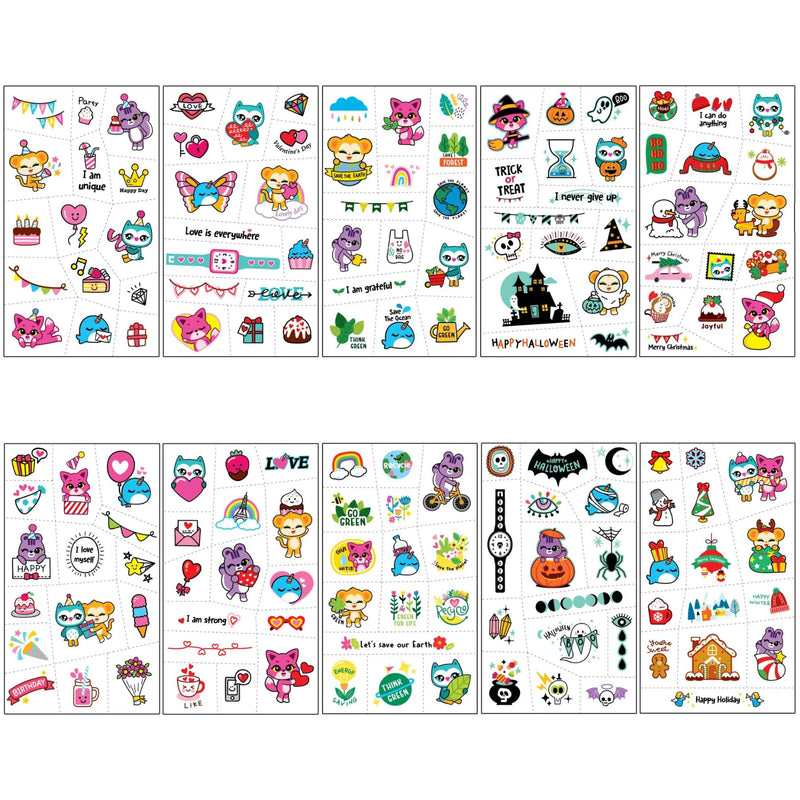 Temporary Tattoo Themed Set for Kids