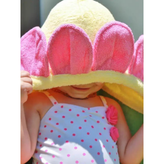 Kids Hooded Towel - Flower