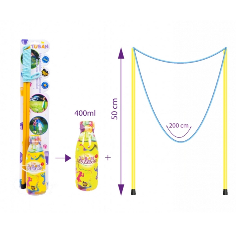 Giant Bubble Wand + 400 ml Set