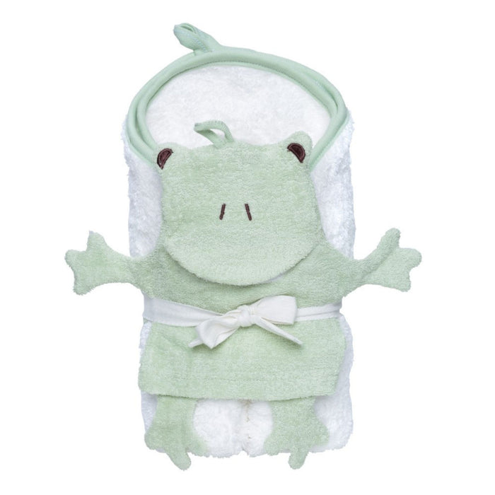 Organic Cotton Deluxe Hooded Towel + Washcloth Set