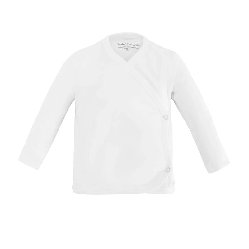 Organic Cotton Long Sleeve Side Snap Undershirt