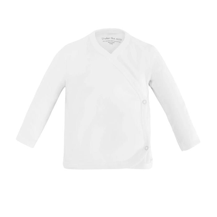 Organic Cotton Long Sleeve Side Snap Undershirt