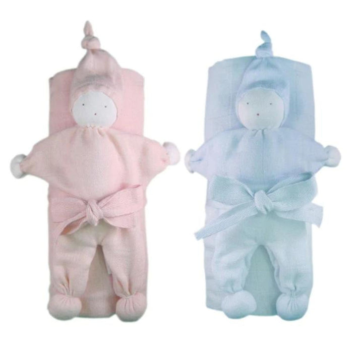 Cotton Swaddle + Snuggling Doll Gift Set