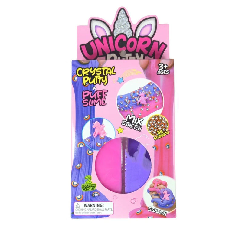 Unicorn Crystal Putty + Puff Slime