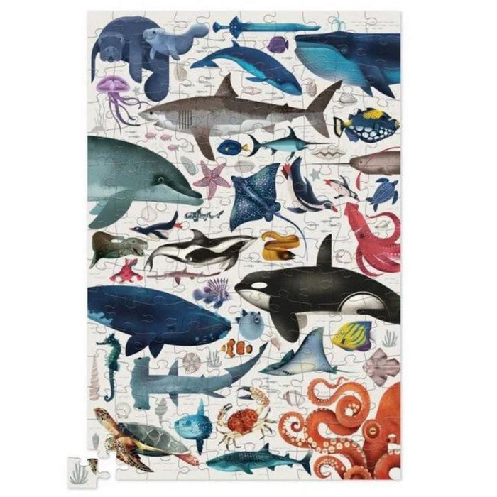 Ocean Animals Puzzle in Tin Box