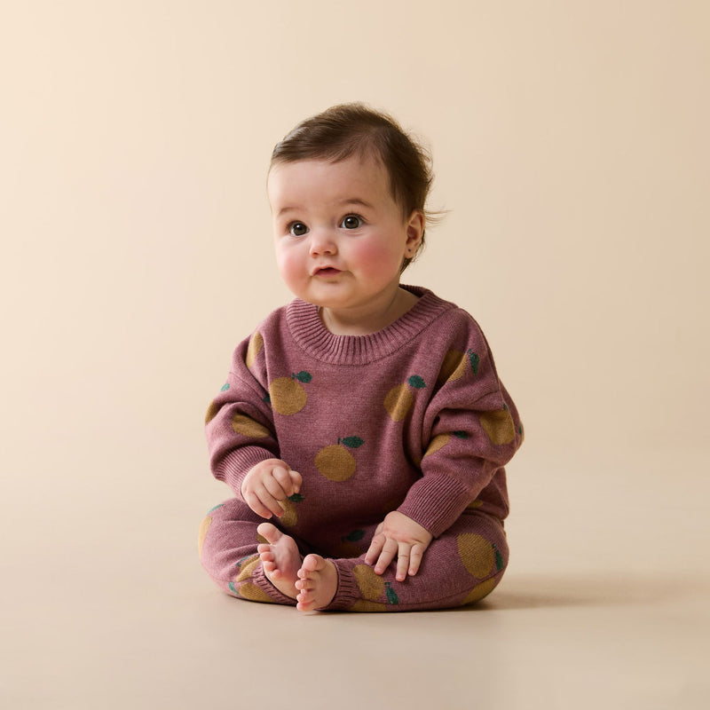 Clementine Organic Knitted Jumper + Legging Set