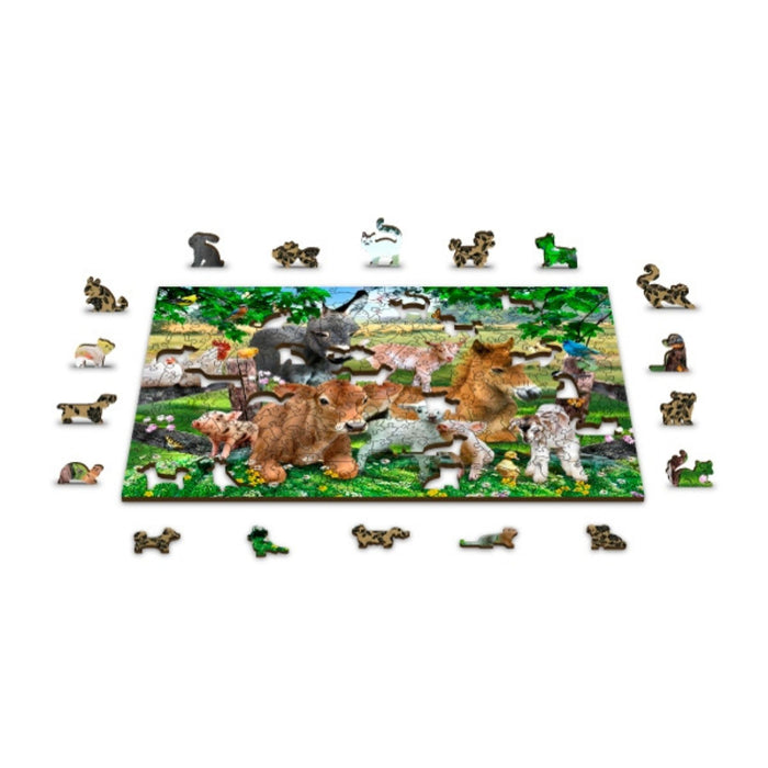 Wooden Jigsaw Puzzle, Farm Animals