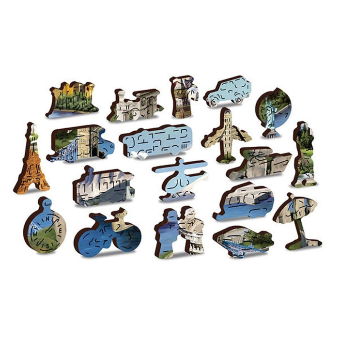 Wooden Jigsaw Puzzle, World Landmarks