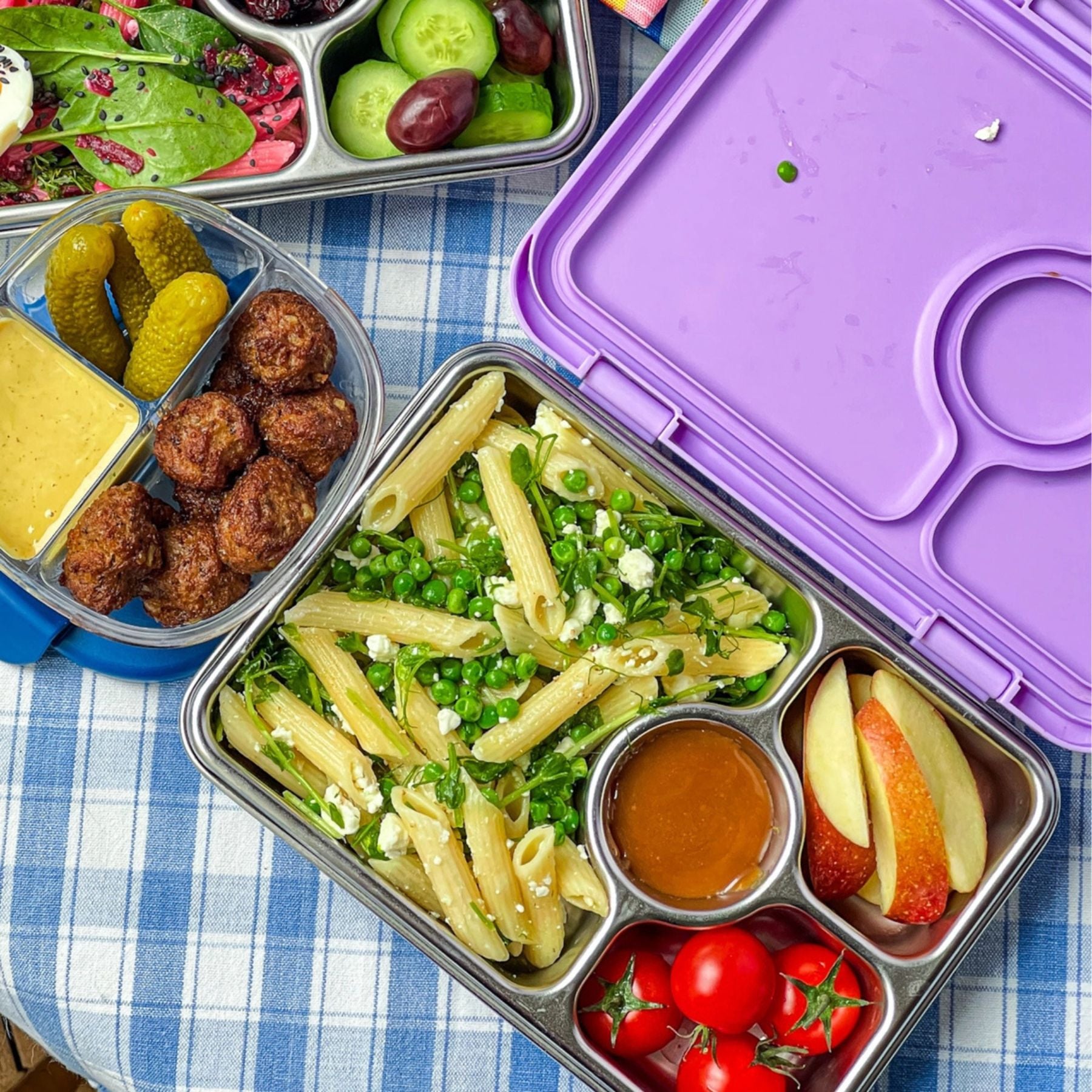 Yumbox Lunch Stainless Steel Leakproof Bento Box - Pret — Simply