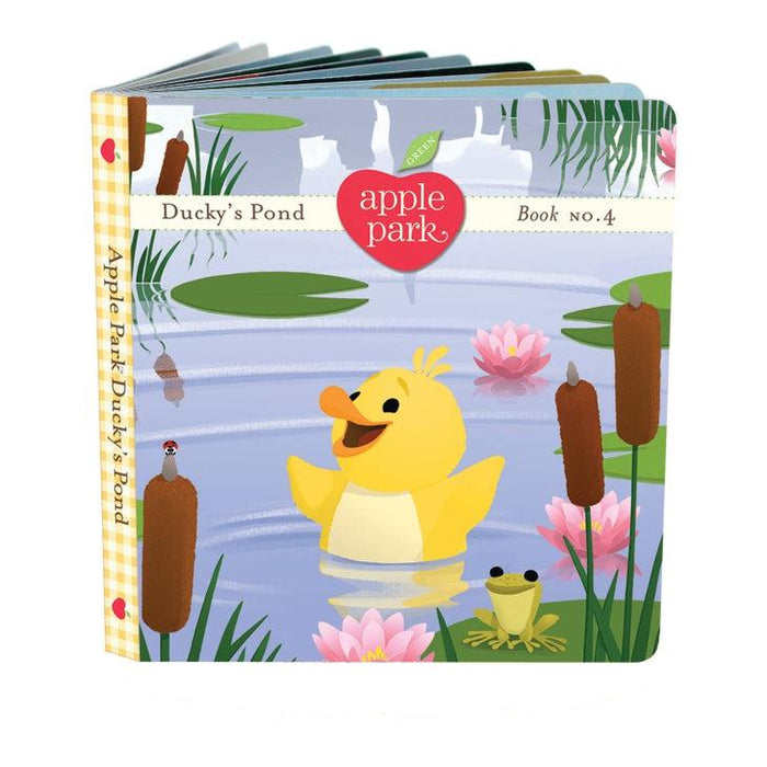 Apple Park Boardbook - Ducky's Pond, Book No. 4-Simply Green Baby