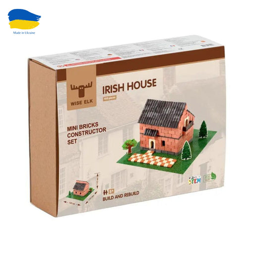 Mini Bricks Constructor Set, Irish House-Wise Elk-Simply Green Baby