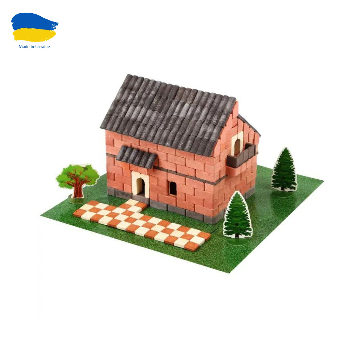 Wise Elk Mini Bricks Constructor Set, Irish House — Simply Green Baby