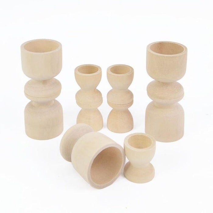Natural Wooden Egg Cup-Simply Green Baby