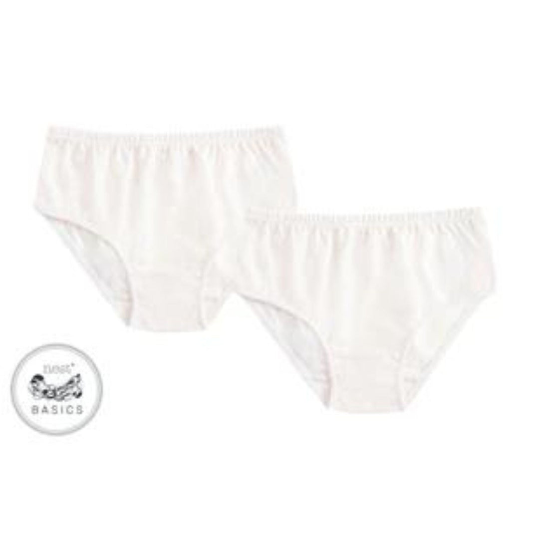 Nest Designs Organic Cotton Girls Underwear, White — Simply Green Baby