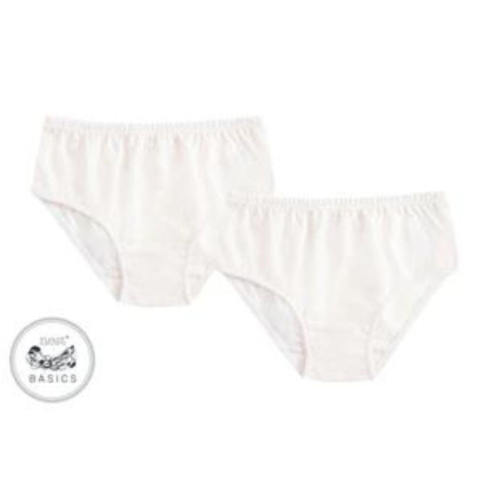 Organic Cotton Girls Underwear, White