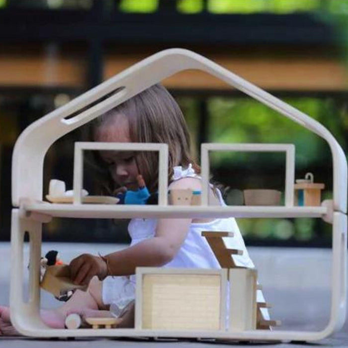 Plan Toys Contemporary Dollhouse-Plan Toys-Simply Green Baby