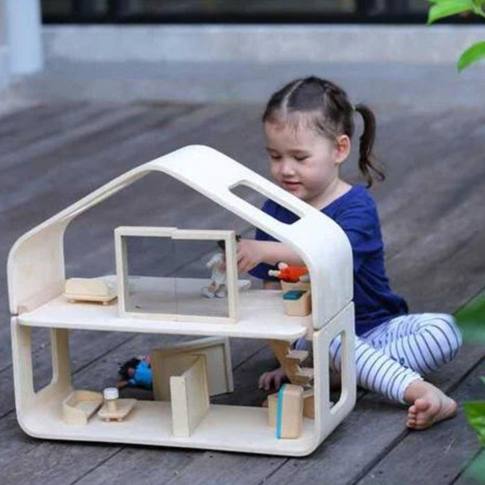 Plan Toys Contemporary Dollhouse-Plan Toys-Simply Green Baby