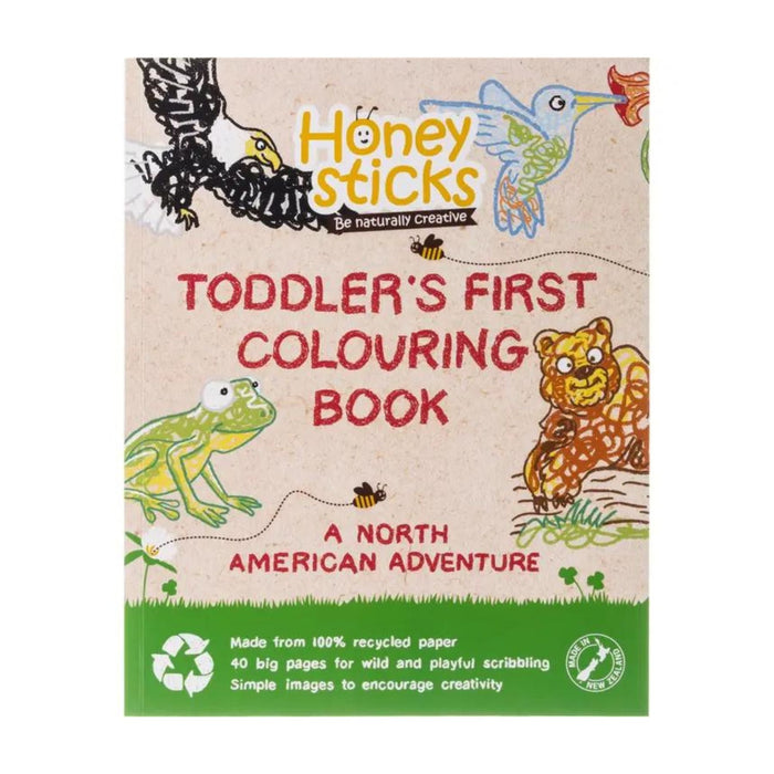 Toddler's First Colouring Book-Honeysticks-Simply Green Baby