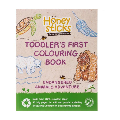 Toddler's First Colouring Book-Honeysticks-Simply Green Baby