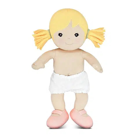 Apple Park Organic Doll - Park Friends, Chloe in Sage-Simply Green Baby