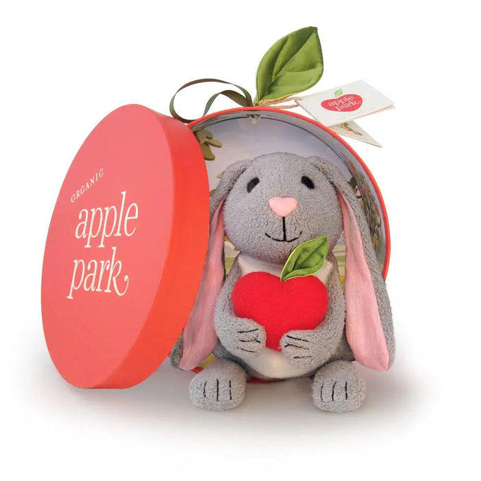 Apple Park Organic Picnic Pals Plush Bunny-Simply Green Baby