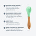 Avanchy Bamboo Baby Fork-Simply Green Baby